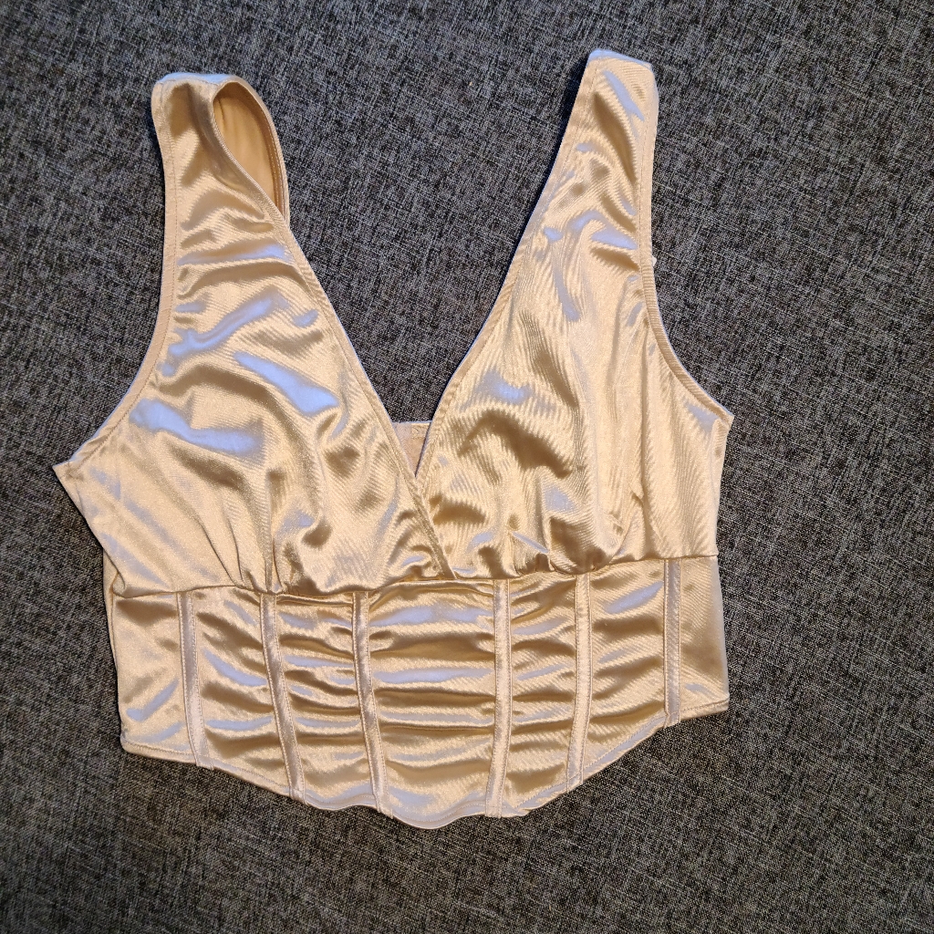 Silky Champagne Corset